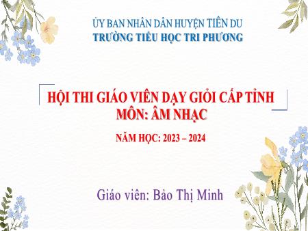 SKKN Một số biện pháp nâng cao hiệu quả khi sử dụng Body Percussion (vận động cơ thể) ở Lớp 1 SKKN Một số biện pháp nâng cao hiệu quả khi sử dụng Body Percussion (vận động cơ thể) ở Lớp 1