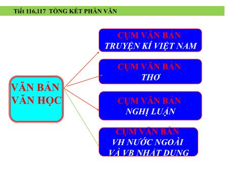 Bài giảng Ngữ văn Lớp 9 - Tiết 116+117, Bài 31: Tổng kết phần văn