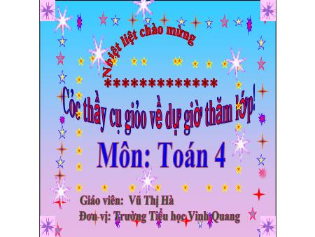 Bài giảng môn Toán 4 (Kết nối tri thức) - Tiết 1: Đề-xi-mét-vuông