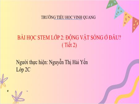 Bài giảng Stem 2 - Động vật sống ở đâu? (Tiết 2) - Nguyễn Thị Hải Yến