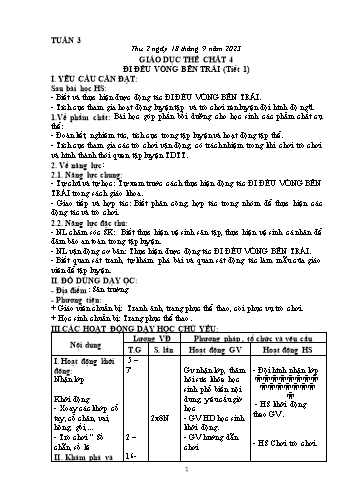 Kế hoạch bài dạy các môn khối Tiểu học - Tuần 3 - Năm học 2023-2024
