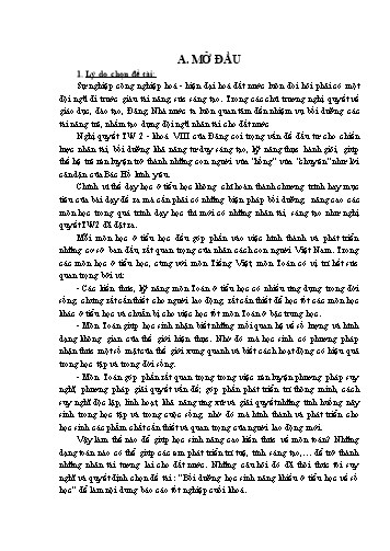 Sáng kiến kinh nghiệm Bồi dưỡng học sinh năng khiếu ở Tiểu học về số học