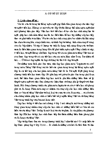 Sáng kiến kinh nghiệm Dạy học từ láy ở trường Tiểu học trên cơ sở khảo sát sách tiếng Việt và đối tượng học sinh Lớp 3