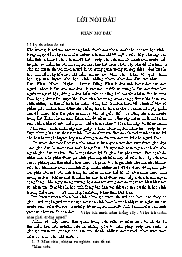SKKN Khắc phục những hạn chế trong quá trình dạy – học các môn học nói chung và Tiếng Việt nói riêng ở Tiểu học