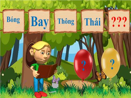Slide Trò chơi PowerPoint - Trò chơi: Bóng bay thông thái