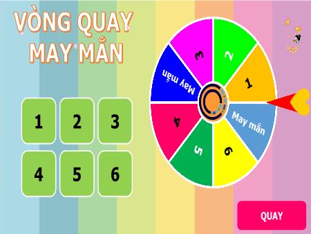 Slide Trò chơi PowerPoint - Trò chơi: Vòng quay may mắn Slide Trò chơi PowerPoint - Trò chơi: Vòng quay may mắn